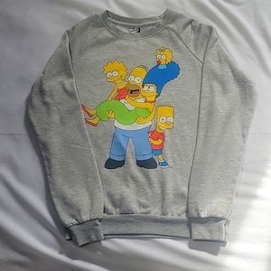 FOX'S The Simpsons gray mens sweater sz Small